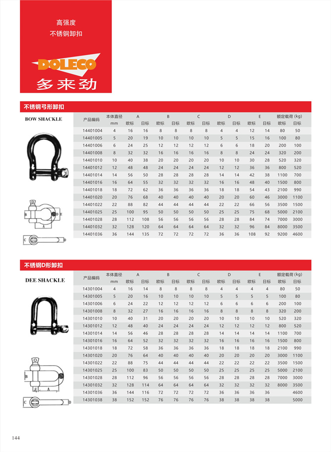 不锈钢链条吊索具及配件