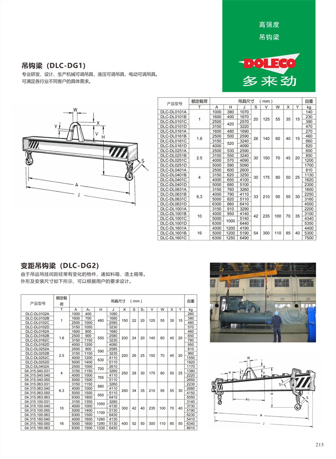 吊钩梁/变距吊钩梁