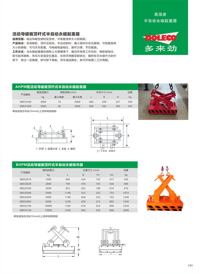 半自动永磁起重器