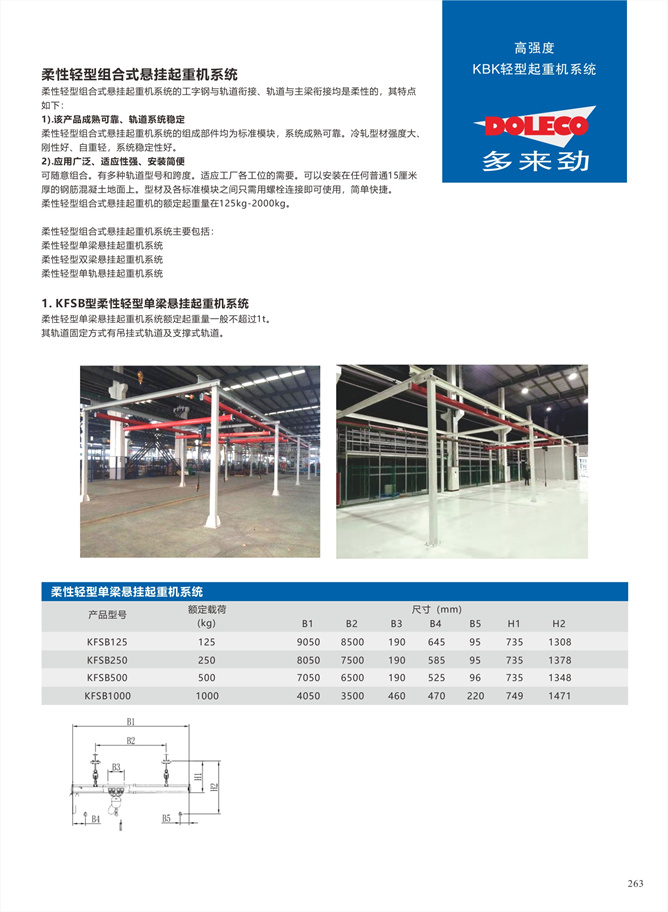 柔性单梁双梁悬挂起重机